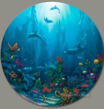 魚の水族館 Painting - 海中のマウイ大聖堂